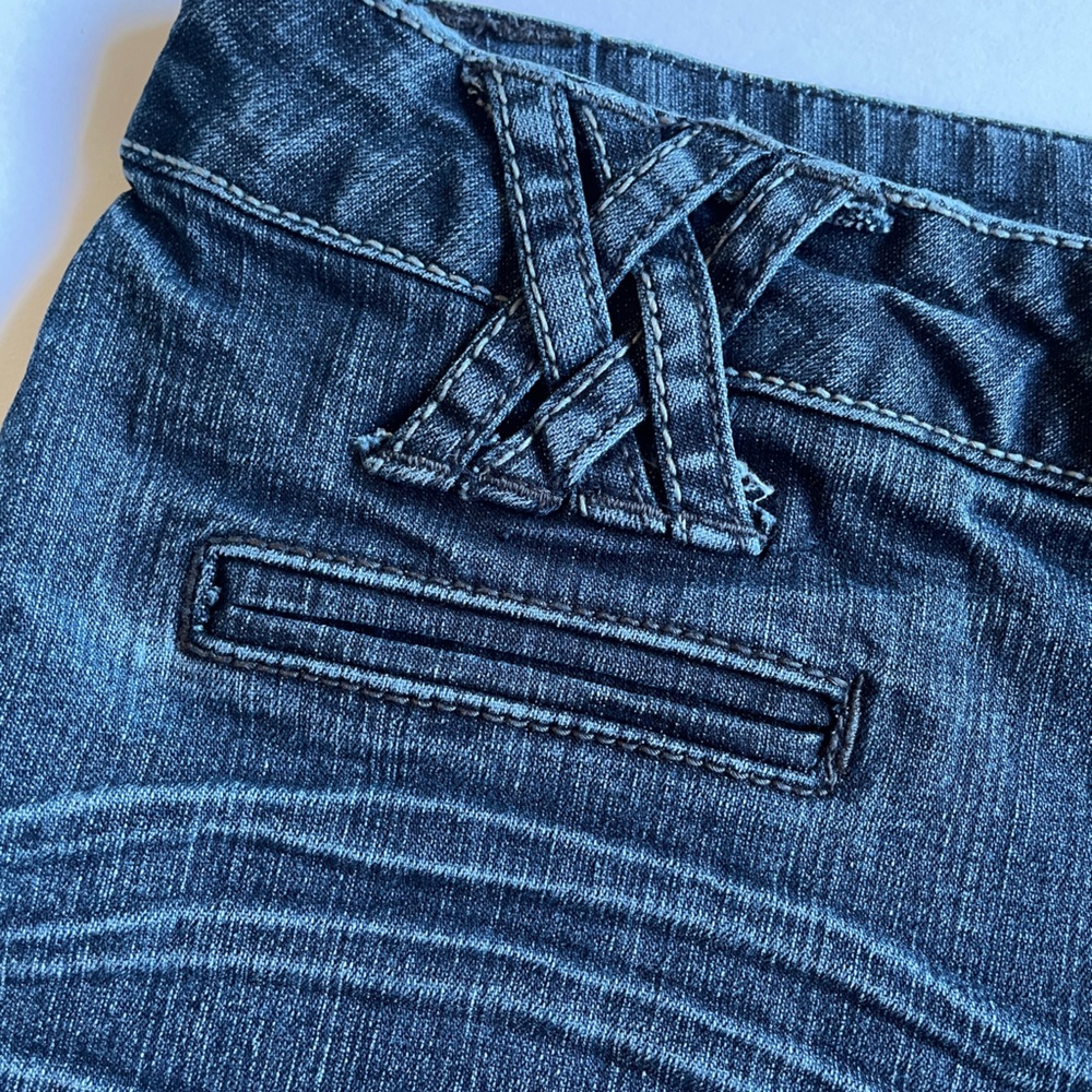a.n.a Shorts, Size 12, Denim, Blue Jean, Womens, XX Belt loops, Distressed Line - Picture 2 of 13